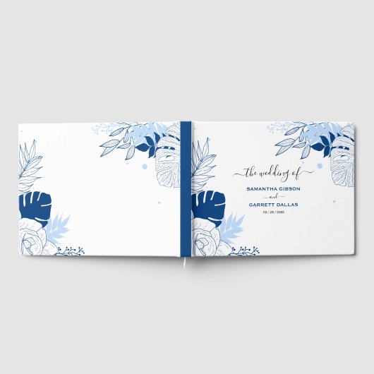 Eenvoudig tropisch blad Gastenboek (Volledig)