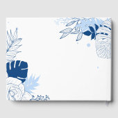 Eenvoudig tropisch blad Gastenboek (Achterkant)