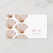 Eenvoudig tropisch huwelijk informatiekaartje (Achterkant)