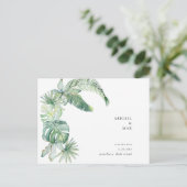 Eenvoudig tropisch olifantenhuwelijk sparen de dat briefkaart (Staand voorkant)