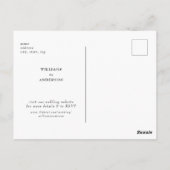 Eenvoudig tropisch olifantenhuwelijk sparen de dat briefkaart (Achterkant)