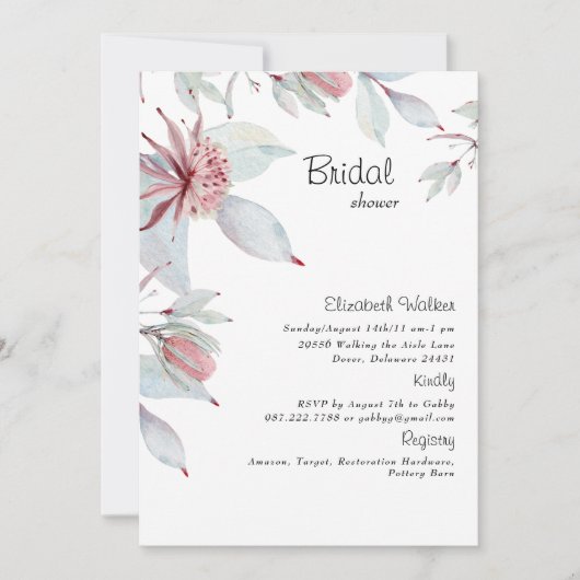 Eenvoudig tropisch Vrijgezellenfeest Kaart (Voorkant)