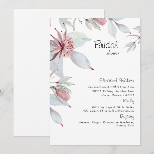 Eenvoudig tropisch Vrijgezellenfeest Kaart (Voorkant / Achterkant)