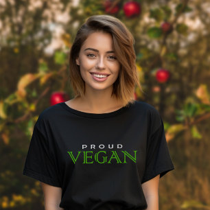 Eenvoudig Trots Veganistisch, Groen Plant Gebaseer T-shirt