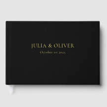 Eenvoudig trouwgastenboek, linnen trouwgastenboek 