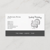 Eenvoudig Turkije Boerderij Visitekaartje (Voorkant)