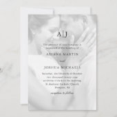 Eenvoudig twee-fotobruiloft met bekleding kaart (Voorkant)