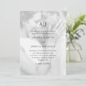 Eenvoudig twee-fotobruiloft met bekleding kaart (Staand voorkant)