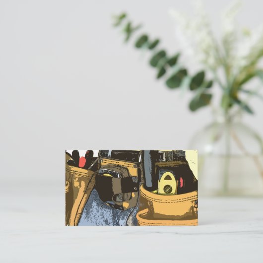 Eenvoudig twee zijden design voor de handyman visitekaartje (Staand voorkant)