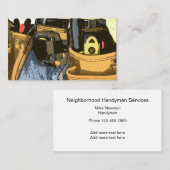 Eenvoudig twee zijden design voor de handyman visitekaartje (Voorkant / Achterkant)