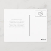 Eenvoudig tweekleurig huwelijk bedankt briefkaart (Achterkant)