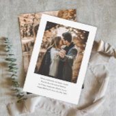 Eenvoudig Type 2 Foto Bruiloft Verlovingsfeest Kaart