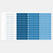 Eenvoudig Type Blauw Kinderen Waterdichte Naam Labels (Vel)