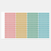 Eenvoudig Type Boho Kinderen Waterdicht Naam Labels (Vel)