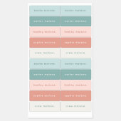 Eenvoudig Type Boho Kinderen Waterdichte Naam Labels (Vel)