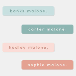 Eenvoudig Type Boho Waterdichte Naam Labels