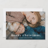 Eenvoudig type foto, feestkerst feestdagenkaart (Voorkant)