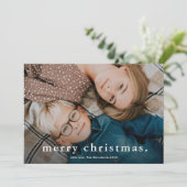 Eenvoudig type foto, feestkerst feestdagenkaart (Staand voorkant)