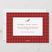 Eenvoudig type foto, feestkerst feestdagenkaart (Achterkant)