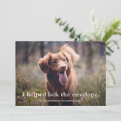 Eenvoudig Type Funny Pet Kerstmis Feestdagenkaart (Staand voorkant)