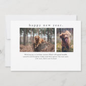 Eenvoudig Type Funny Pet Kerstmis Feestdagenkaart (Achterkant)