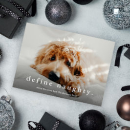 Eenvoudig Type Funny Pet Kerstmis Feestdagenkaart