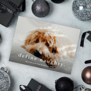 Eenvoudig Type Funny Pet Kerstmis Feestdagenkaart