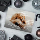 Eenvoudig Type Funny Pet Kerstmis Feestdagenkaart