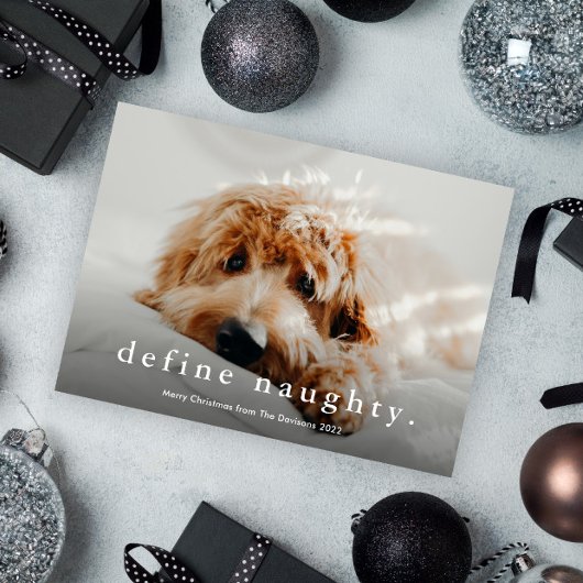 Eenvoudig Type Funny Pet Kerstmis Feestdagenkaart