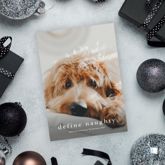 Eenvoudig Type Funny Pet Kerstmis Feestdagenkaart