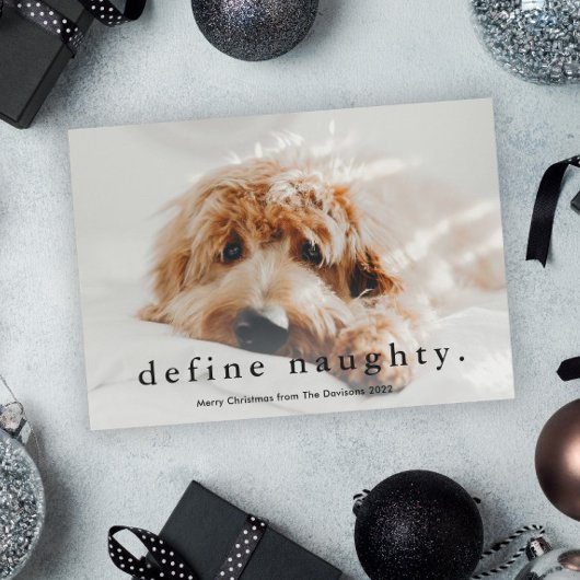Eenvoudig Type Funny Pet Kerstmis Feestdagenkaart