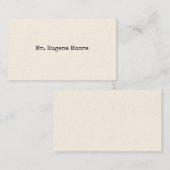 Eenvoudig type oproepkaarten contactkaartje (Voorkant / Achterkant)