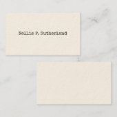 Eenvoudig type oproepkaarten contactkaartje (Voorkant / Achterkant)
