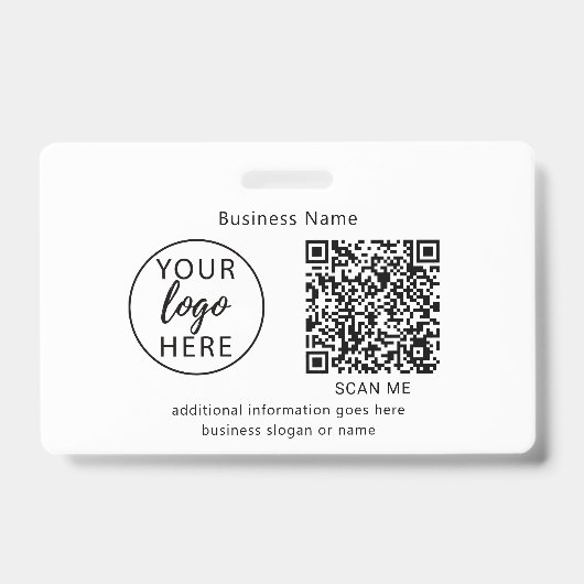 Eenvoudig typografie bedrijfslogo badge (Voorzijde)
