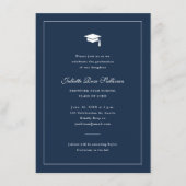 Eenvoudig typografisch Afstuderen Informatiekaartje (Voorkant)