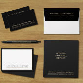 Eenvoudig Typografisch Boekhouding Visitekaartje