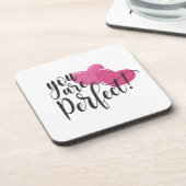 Eenvoudig u bent een perfecte Valentijn | ONDERZET Bier Onderzetter (Linkerzijde)