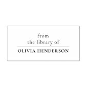 Eenvoudig uit de bibliotheek van Custom Name Book Zelfinktende Stempel (Design)