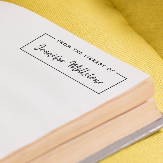 Eenvoudig uit de bibliotheek van handgeschreven ma  zelfinktende stempel