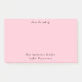 Eenvoudig uit de bureau van de leraar post-it® notes (Voorkant)