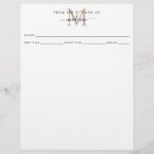 Eenvoudig uit de keuken van de goudmonogram (Voorkant)