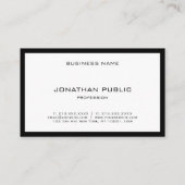 Eenvoudig uit te rusten minimalistisch modern prof visitekaartje (Achterkant)