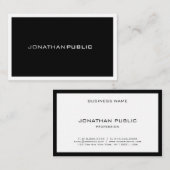 Eenvoudig uit te rusten minimalistisch modern prof visitekaartje (Voorkant / Achterkant)