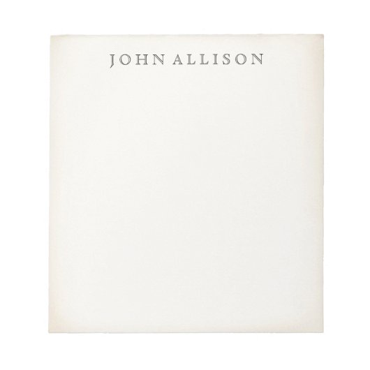 Eenvoudig uitgerust  notebook notitieblok (Voorkant)