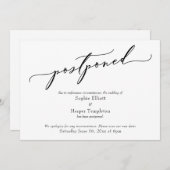 Eenvoudig uitgestelde aankondiging huwelijk (Voorkant / Achterkant)