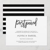 Eenvoudig uitgestelde aankondiging huwelijk (Voorkant / Achterkant)