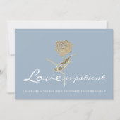 Eenvoudig uitgestelde bruiloft wijzigen van de dat save the date (Voorkant)