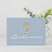 Eenvoudig uitgestelde bruiloft wijzigen van de dat save the date (Staand voorkant)