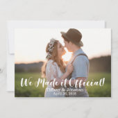 Eenvoudig uitleggend maken we het officieel bekend kaart (Voorkant)