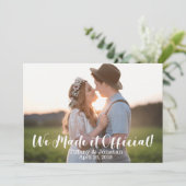 Eenvoudig uitleggend maken we het officieel bekend kaart (Staand voorkant)